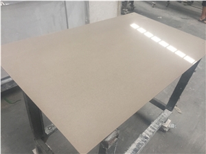 Light Absolute Brown Quartz Stone Kitchen Slab Light Absolute Brown Quartz Stone Kitchen Slab