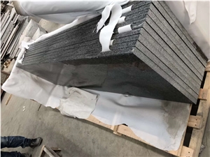 New G654 Black Granite Polished Stair / Floor Step