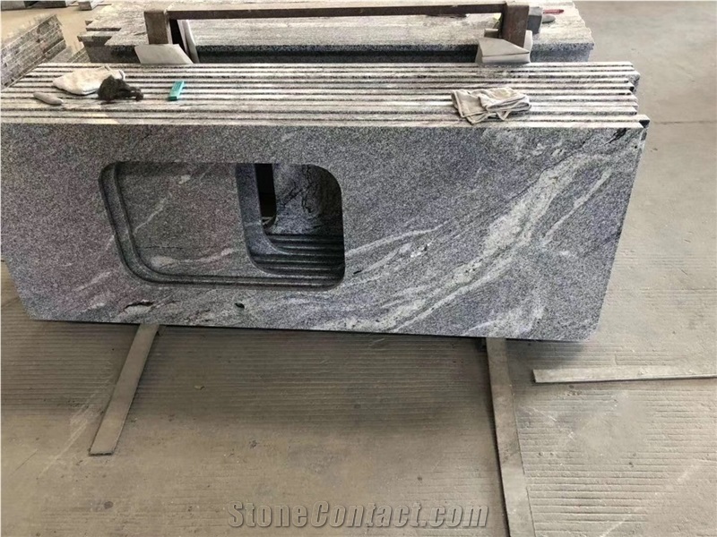 New Viscont White Granite Kitchen Countertop Custom