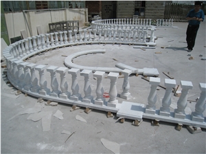 Oriental White Marble Balcony Balustrade & Railing