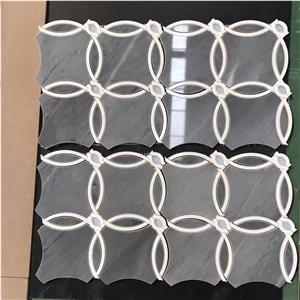 Palissandro Bluette Marble Art Mosaic Wall Pattern