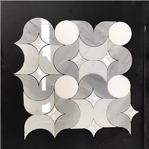 Palissandro Bluette Marble Art Mosaic Wall Pattern