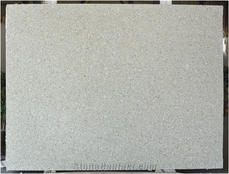 Sf-005 Beige Black Crystal Floor Wall Terrazzo Tile