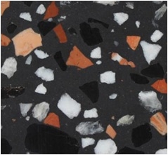 Sf-U005 Black Terrazzo Tile Slab / Bathroom Floor