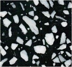 Sf-U007 Black Mix White Chips Terrazzo Floor Tile