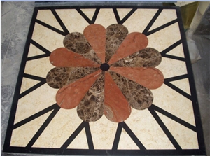 Sunny Beige Marble Modern Design Floor Carpet Medallions Sunny Beige Marble Modern Design Floor Carpet Medallions