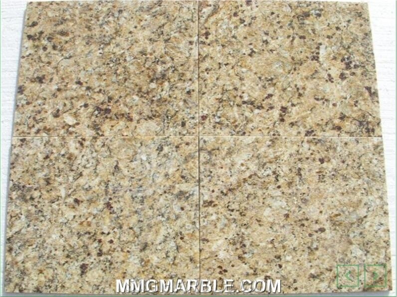 Venetian Gold Granite Tile, Brazil Yellow Stone