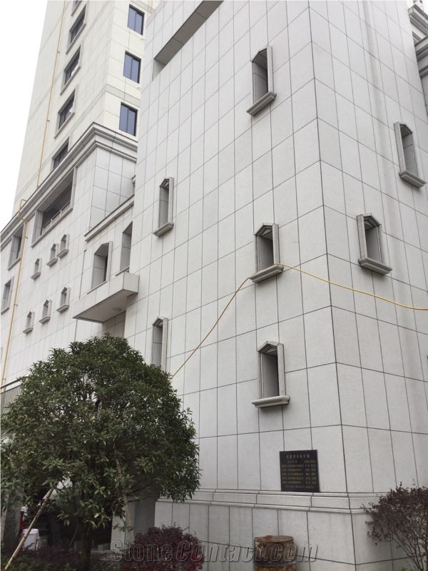 White Sand Granite Brushed Building Wall Tiles