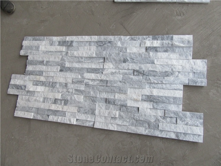Alaska Grey Flat Stacked Stone Veneer Cladding