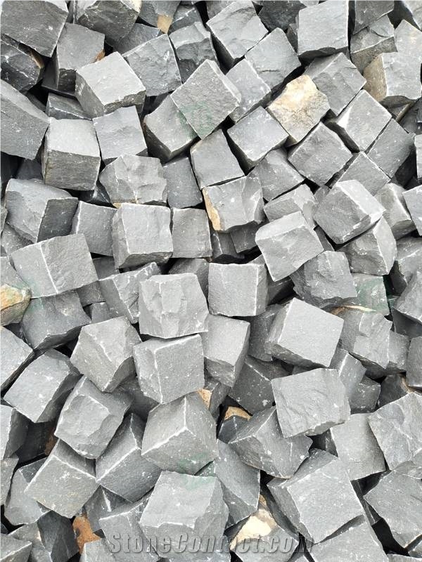 Andesite Cubestone Zhangpu Black Basalt Pavers