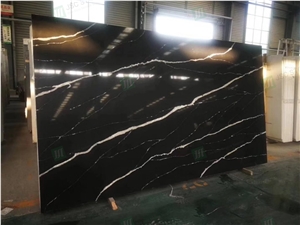Black Calacatta Artificial Quartz Countertops