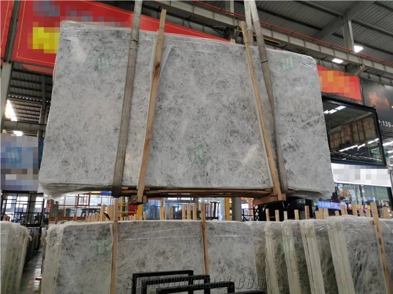 China Alps White Marble Tiles & Slabs