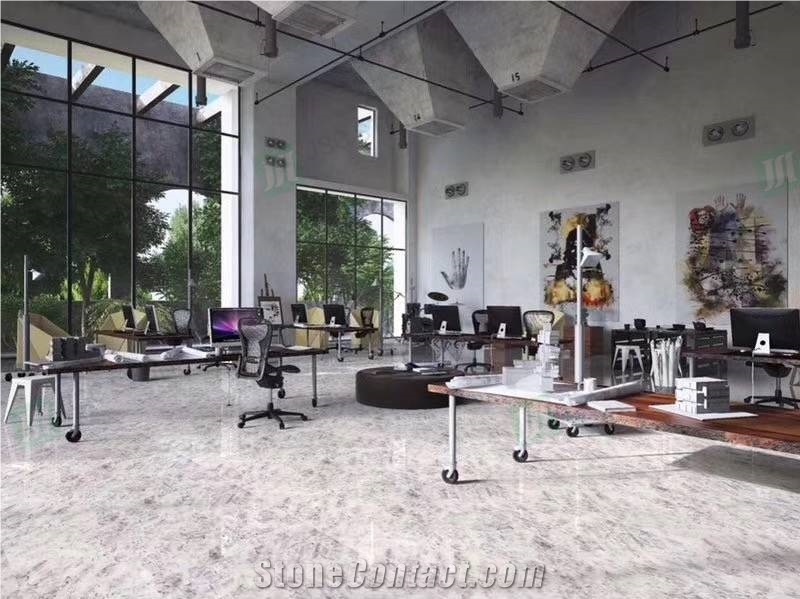 China Alps White Marble Tiles & Slabs