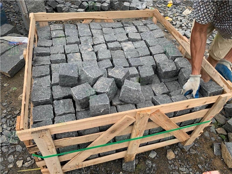 G654 Grey Granite Paving Stone Driveway Paver