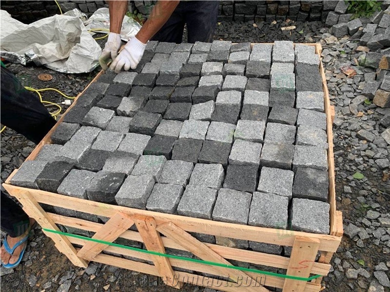 G654 Grey Granite Paving Stone Driveway Paver