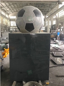 Granite Football Sculpture