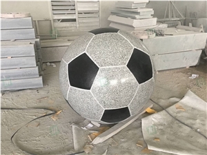 Granite Football Sculpture