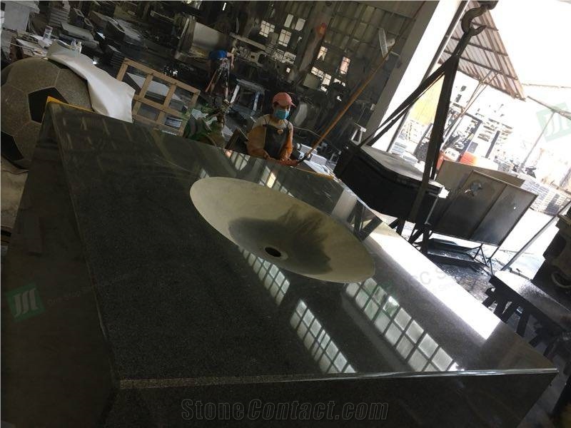 Granite Football Sculpture