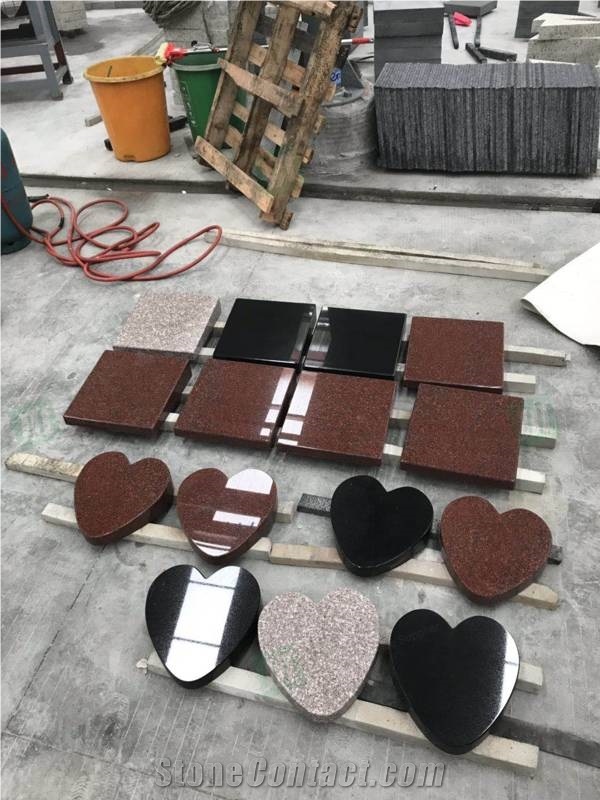 Granite Heart Shaped Headstones