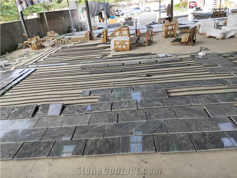 India Ganges Black Granite Slab and Wall Tiles
