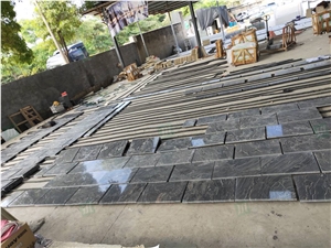 India Ganges Black Granite Slab and Wall Tiles
