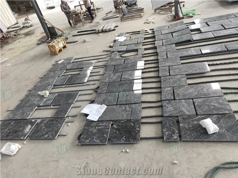 India Ganges Black Granite Slab and Wall Tiles
