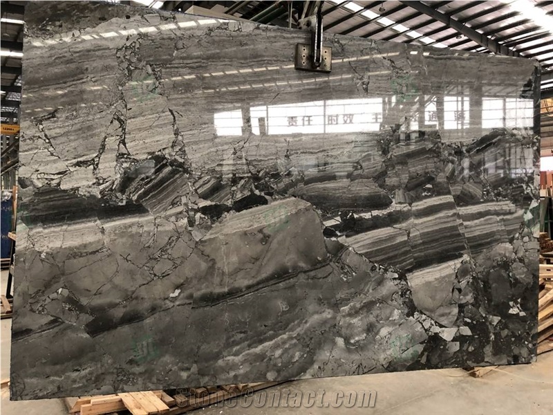 Italy Luxury Grey Marble Milano Impression