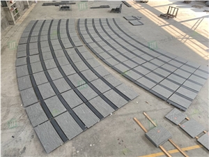 Jet Mist Black Granite Tiles for Decoration