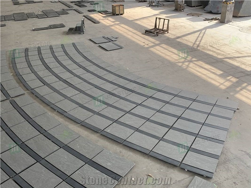 Jet Mist Black Granite Tiles for Decoration