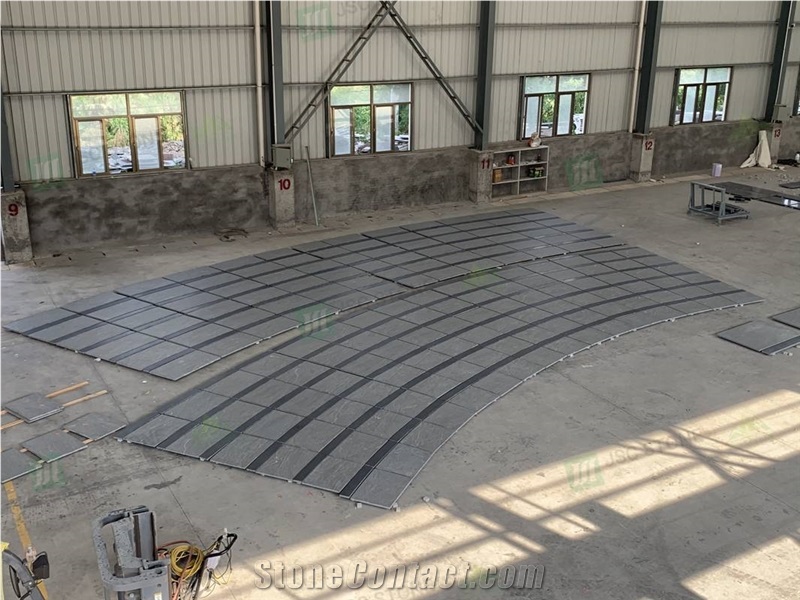 Jet Mist Black Granite Tiles for Decoration
