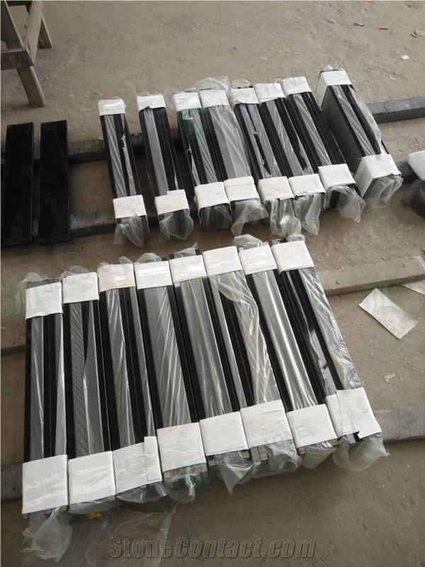 Shanxi Black Granite Carved Characters
