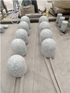 Spray White Granite Car Stop Stone for Parking