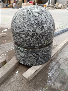 Spray White Granite Car Stop Stone for Parking