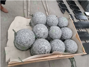 Spray White Granite Car Stop Stone for Parking