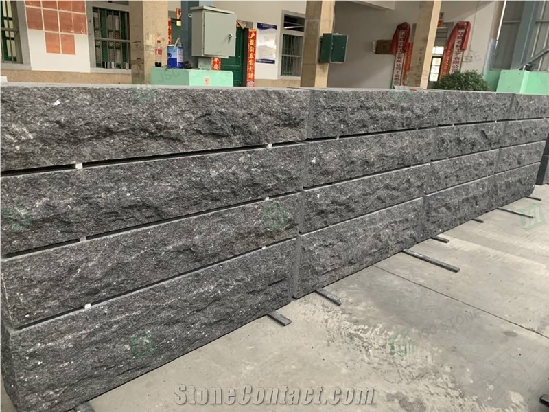 Steel Grey Granite Wall Stone for Building