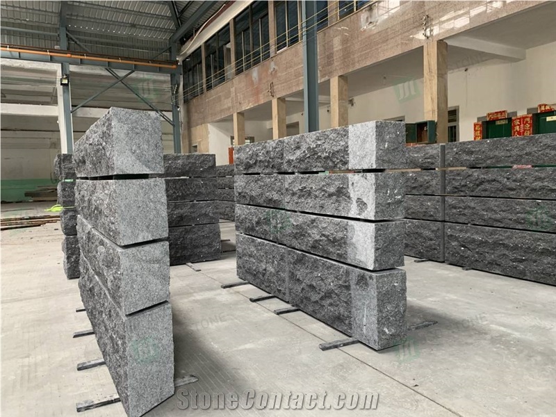 Steel Grey Granite Wall Stone for Building