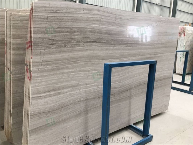 White Wooden Marble Slabs