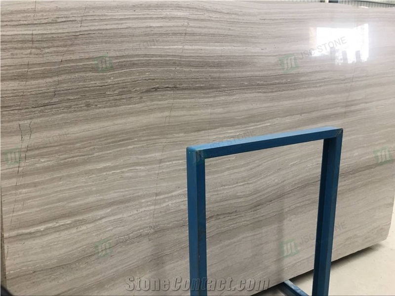 White Wooden Marble Slabs