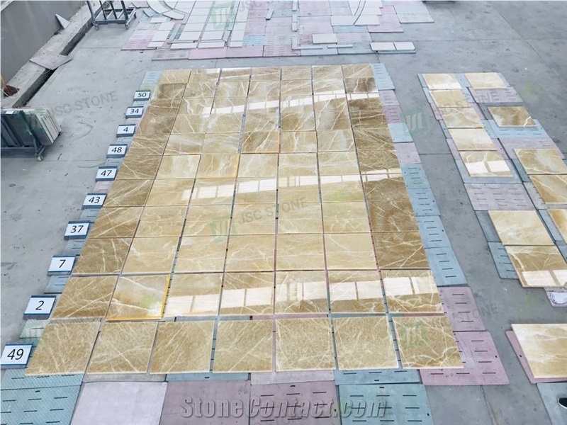 Yellow Honey Onyx Tiles