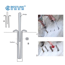 Manual Rock Splitting Stone Wedges and Shims