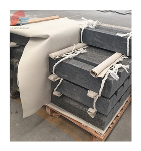 Good and Cheap Angola Black Granite Kerbstone