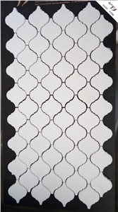 Bathroom Hexagon Carrara White Marble Tiles