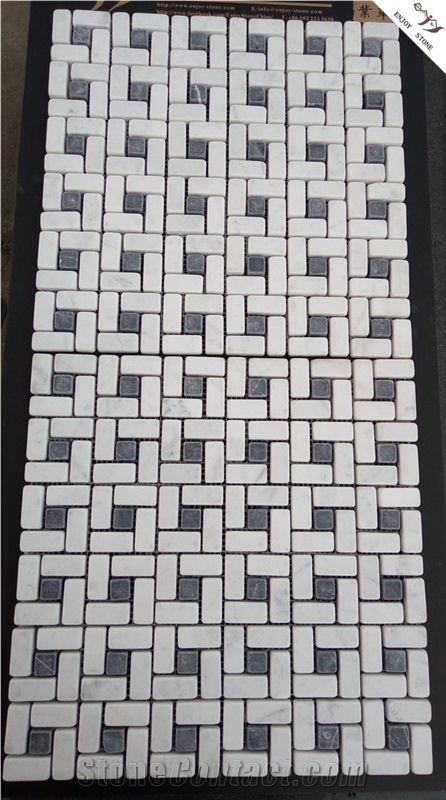 Bathroom Hexagon Carrara White Marble Tiles