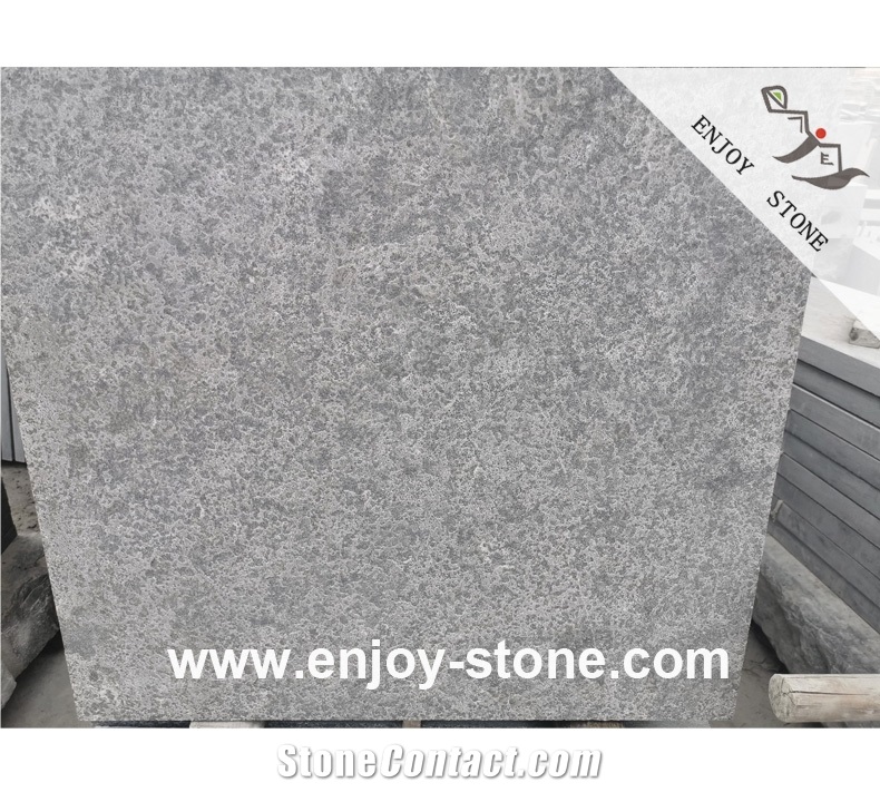 Blue Limestone Flamed Floor or Wall Slabs & Tiles