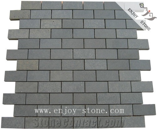 Diamond Grey Andesite Floor Mosiac Art