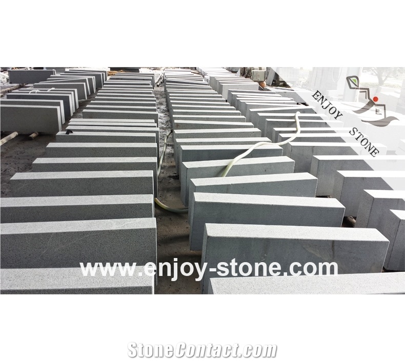G654 Flamed Grey Granite Curbstone/ Kerbstone
