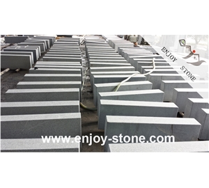 G654 Flamed Grey Granite Curbstone/ Kerbstone
