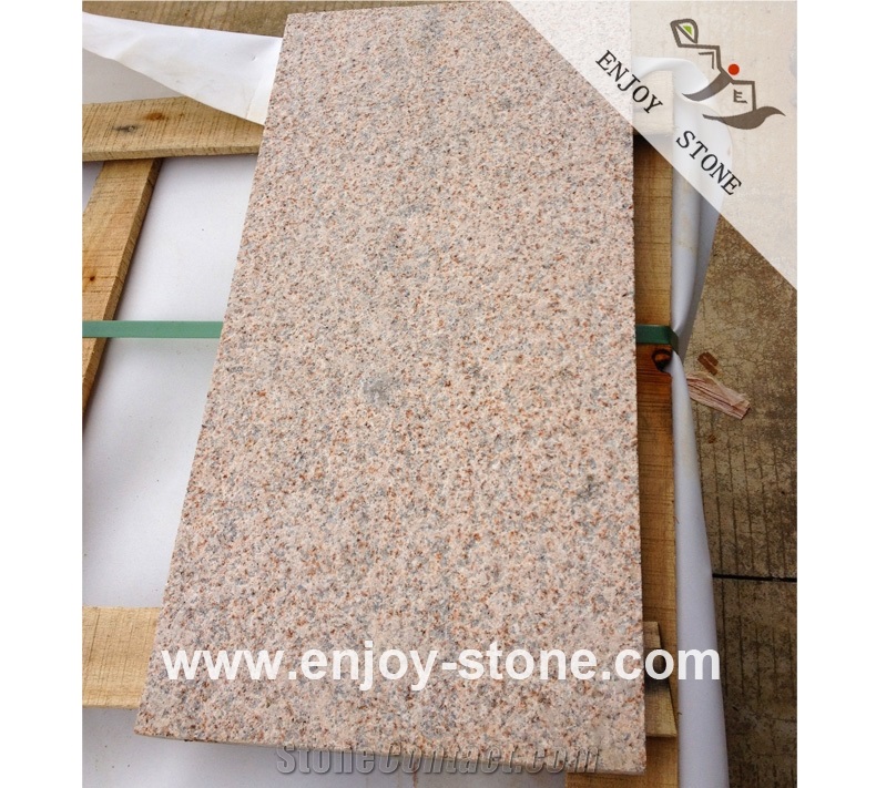 G682 Flamed Rustic Yellow Granite Slabs & Tiles