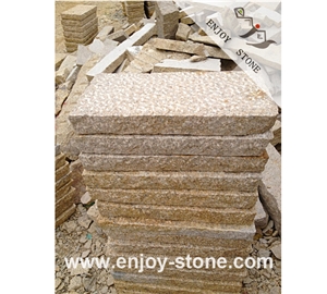 G682 Pineapple Yellow Granite Cobble Stone Pavers