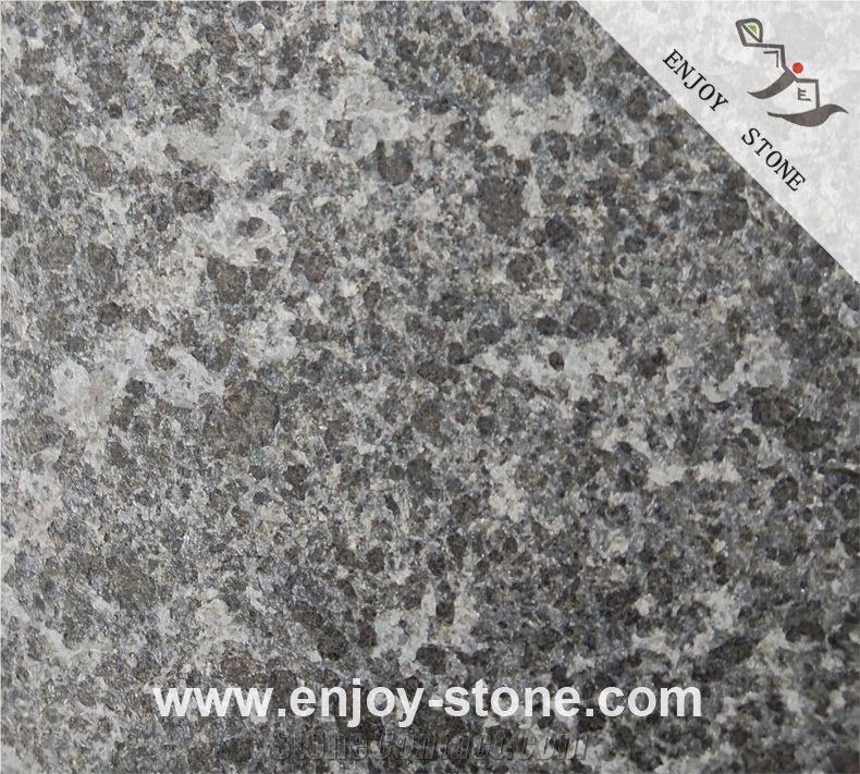 G684 Flamed Black Basalt Slabs & Tiles